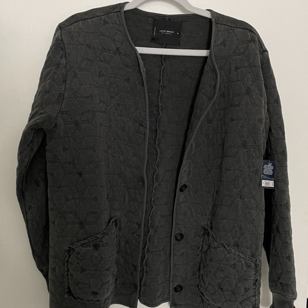 Lucky Brand Quilted Knit Jacket